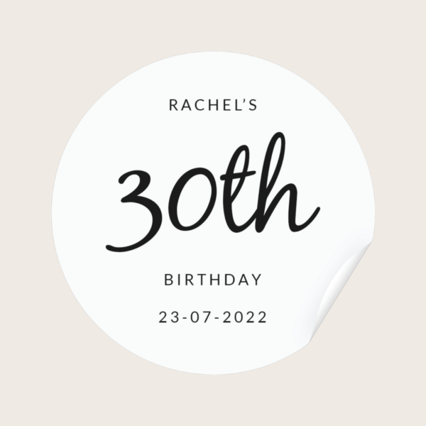 Age Birthday Stickers