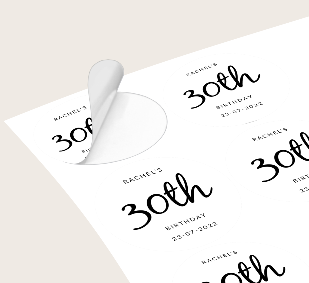 Age Sticker Labels Age Birthday Stickers - Sticker Prints