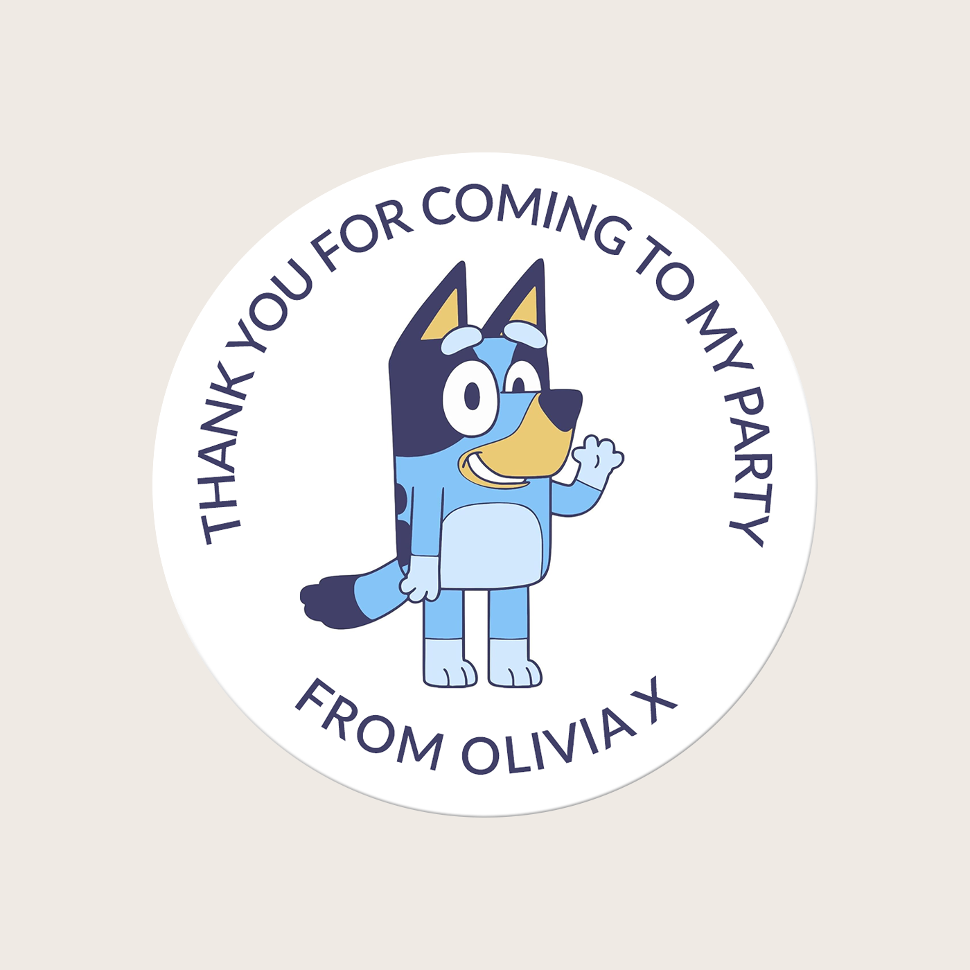 Bluey Birthday Party Stickers - Sticker Prints