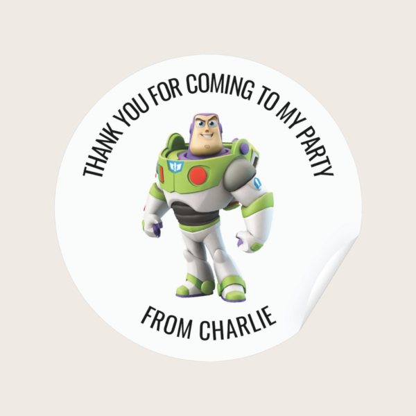 Toy Story Buzz Lightyear Birthday Party Stickers